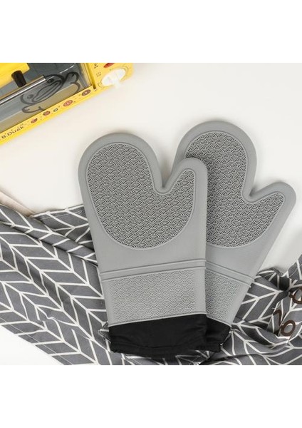 Douler Silikon Su Geçirmez Fırın Eldiveni - Gri (Yurt Dışından) fiyatları