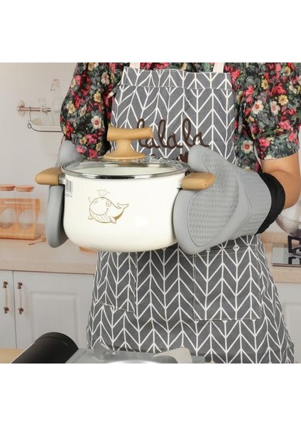 Douler Silikon Su Geçirmez Fırın Eldiveni - Gri (Yurt Dışından) modelleri