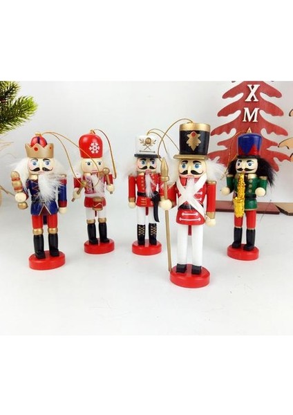 5 Adet Noel Ağacı Asker Süsleri - Çok Renkli (Yurt Dışından) fırsatları