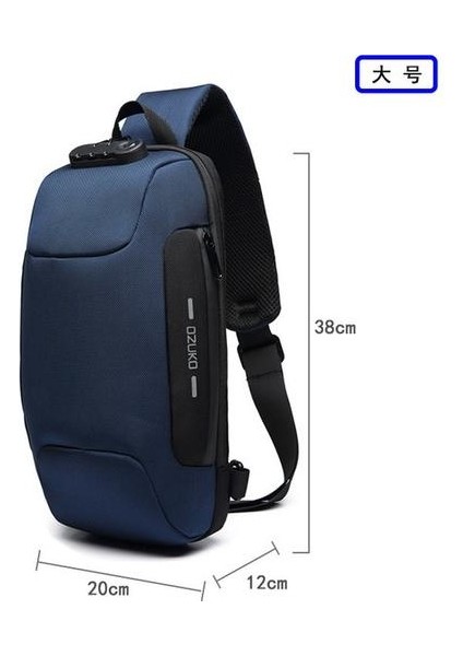 Mensch Erkek Göğüs Çantası Trendy Marka Spor Messenger Çanta (Yurt Dışından)