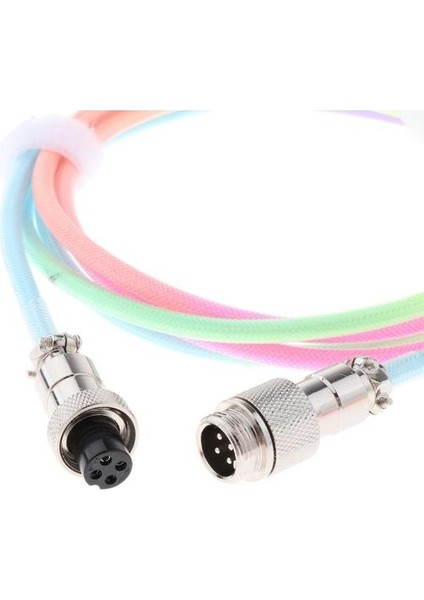 Coiled Kablo Tel Mekanik Klavye Hoparlör Yedi Renk Için Kablo Tel Usb Port Klavye Kablosu (Yurt Dışından) modelleri
