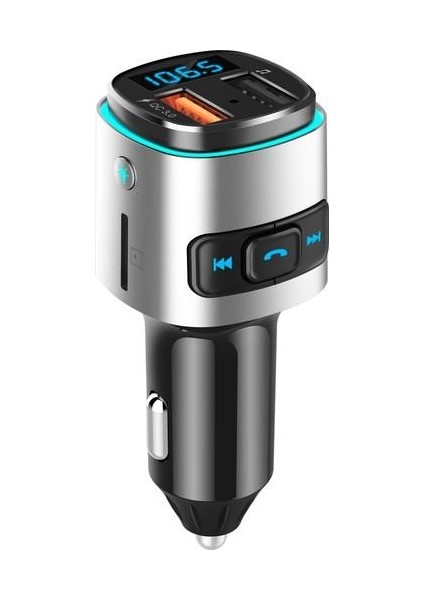 Bc41 Araç Bluetooth Mp3 Çalar Fm Alıcı Usb Şarj Cihazı - Siyah (Yurt Dışından)