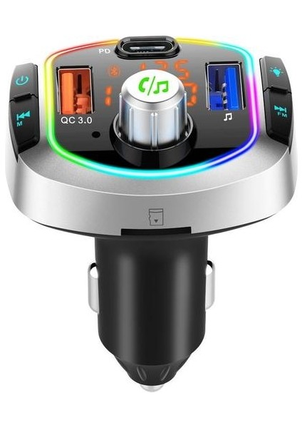 Araç Bluetooth Mp3 Çalar Fm Alıcı - Siyah (Yurt Dışından) fiyatları