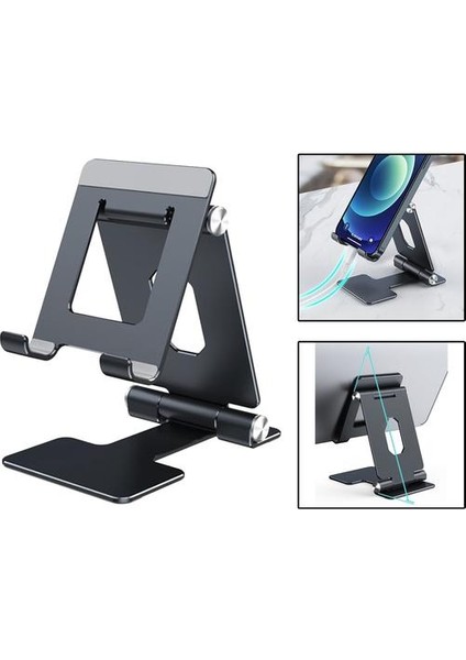 Cep Telefonu Standı Metal Telefon Tutucu Masası Dağı Dock Cradle Iphone Gri Için (Yurt Dışından) fırsatları
