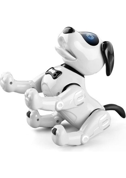 Uzaktan Kumanda Robot Köpek Oyuncak Push Up Rc Robot Köpeği Erkek Ve Kız Çocukları Beyaz (Yurt Dışından)
