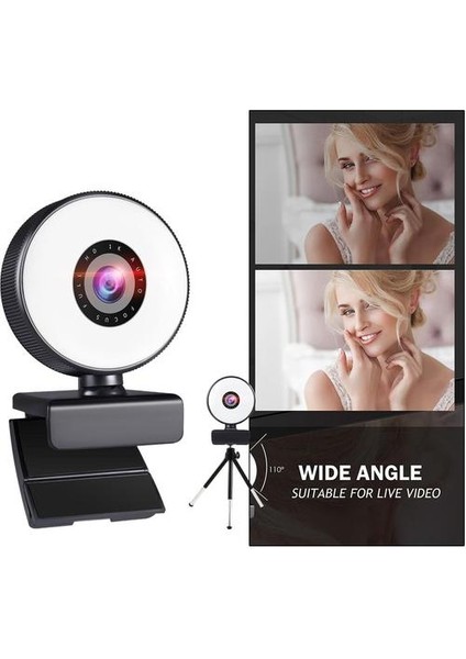 Webcam Işık İle Gaming Streaming İle Güzellik Rötuş Pc Laptop 1k (Yurt Dışından)
