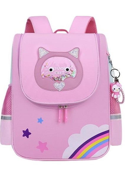 Öğrencilerin Suya Dayanıklı Büyük Kapasiteli Catty Okul Çantası S (Yurt Dışından)