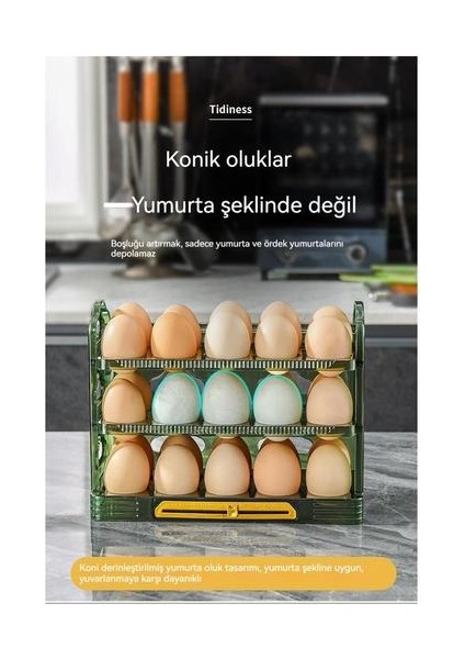 Ev Yumurta Saklama Kutusu Mutfak Yumurta Tepsisi (Yurt Dışından)