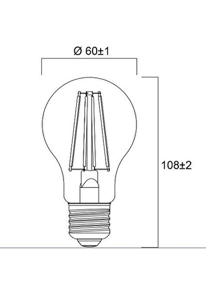 9W E27 2700K LED Ampul Dim Edilebilir 3 Adet