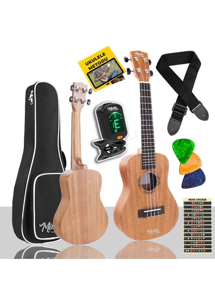 SP-21MC Set Maun Soprano Ukulele (Case Tuner Metod Askı Pena)