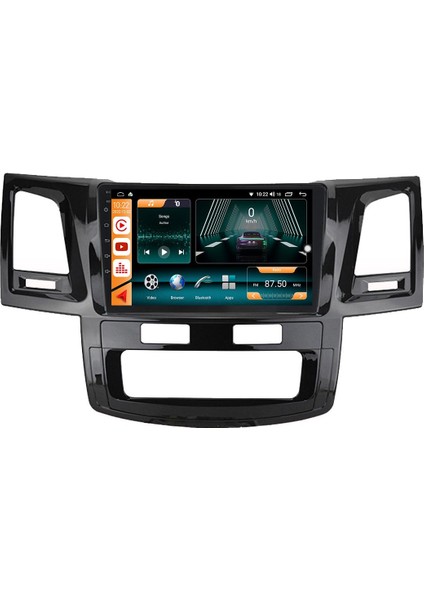 Toyota Hilux Android 12 Multimedya Carplay 8gb Ram + 128GB HDD Navigasyon Ekran