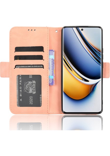 Realme 11 Pro 5g / 11 Pro Plus 5g Telefon Kılıfı Cüzdan Çoklu Kart Yuvası Pu Deri Stand Telefon Kapağı (Yurt Dışından)