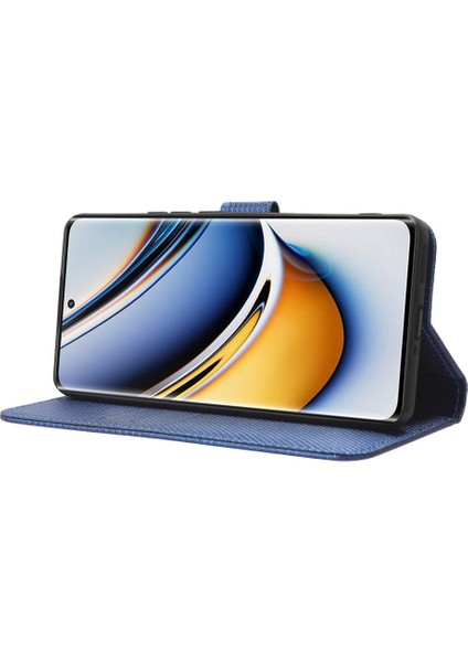 Realme 11 Pro 5g / 11 Pro 5g Pu Deri Telefon Kılıfı Elmas Doku Stand Cüzdan Şok Geçirmez Kapak (Yurt Dışından) modelleri