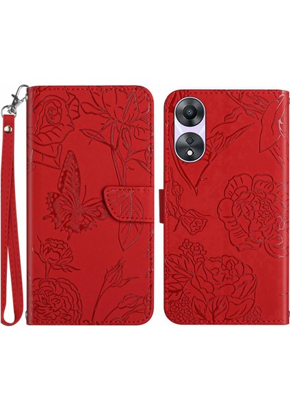 Oppo Reno8 T 4g Flip Case, El Kayışı ile Cilt Dokunuşu Standı Kapağı (Yurt Dışından) fiyatları