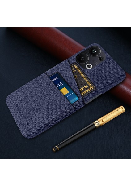 Oppo Reno9 Pro Plus 5g Kumaş Doku Çift Kart Yuvaları Telefon Kılıf Anti-Clatch Sert Pc Arka Kapak (Yurt Dışından) indirimleri