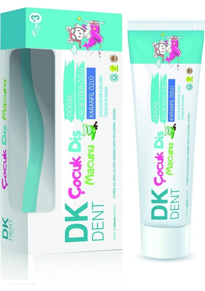 Çocuk Diş Macunu + Diş Fırçası Set
