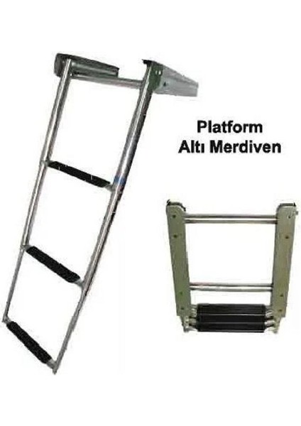 Teleskopik Merdiven 3’lü Platform Altı (Kızaklı) 30X85 cm