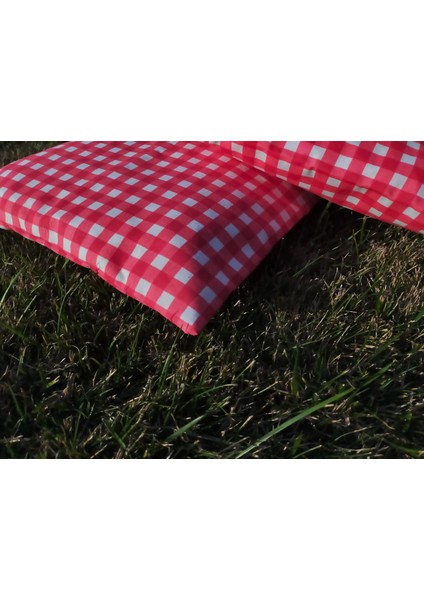 Kırmızı Pötikare Minder Tekli - 40*40 4'lü fiyatları