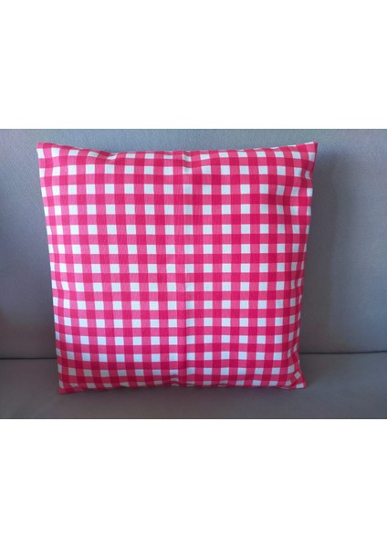 Kırmızı Pötikare Minder Tekli - 40*40 4'lü modelleri