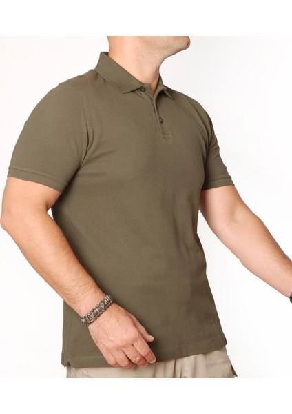 Yds Professional Polo T-Shirt -Haki (Profesyonel Kisa Kollu Polo T-Shirt)