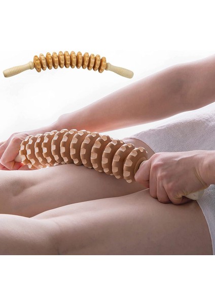 Ahşap Kavisli Masaj Sopası Selülit ve Karın Masaj Rulosu fiyatları