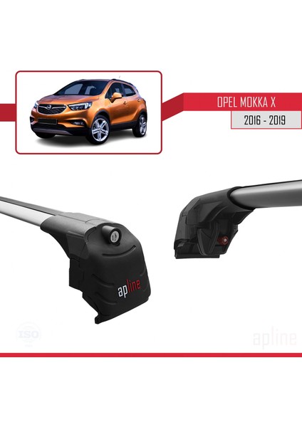 Opel Mokka x 2016-2020 Arası ile Uyumlu Ace-2 Ara Atkı Tavan Barı Gri