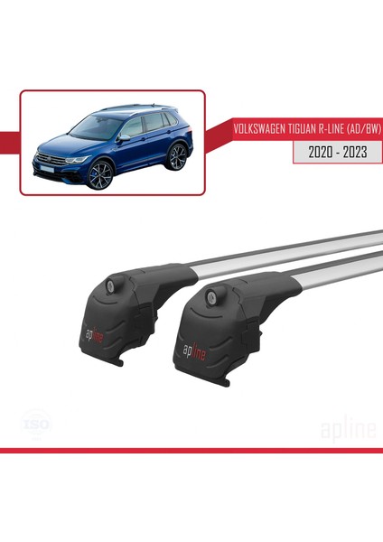Volkswagen Tıguan R-Lıne (Ad/bw) 2020 ve Sonrası ile Uyumlu Ace-2 Ara Atkı Tavan Barı Gri modelleri