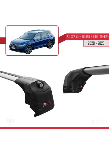 Volkswagen Tıguan R-Lıne (Ad/bw) 2020 ve Sonrası ile Uyumlu Ace-2 Ara Atkı Tavan Barı Gri fırsatları