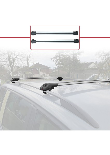 Alfa Romeo 156 Crosswagon (T932) 2000-2007 Ace-1 Ara Atkı Tavan Barı Gri