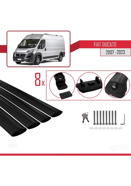 Fiat Ducato 2007 ve Sonrası ile Uyumlu Ace-1 Ara Atkı Tavan Barı Siyah 4 Adet Bar indirimleri