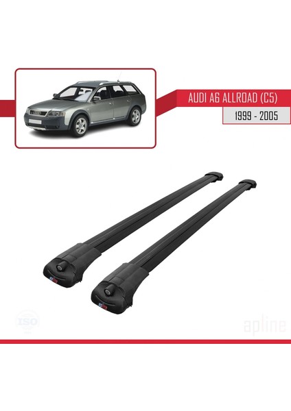 Audi A6 Allroad (C5) 1999-2005 Arası ile Uyumlu Ace-1 Ara Atkı Tavan Barı Siyah modelleri