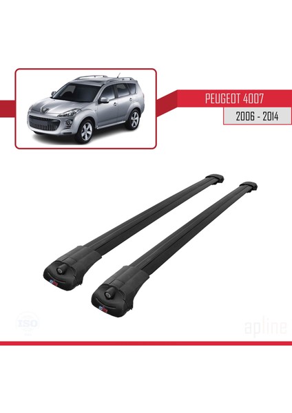 Peugeot 4007 2006-2014 Arası ile Uyumlu Ace-1 Ara Atkı Tavan Barı Siyah