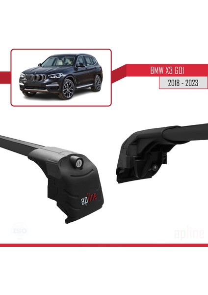 Bmw X3 G01 2018 ve Sonrası ile Uyumlu Ace-2 Ara Atkı Tavan Barı Siyah fırsatları