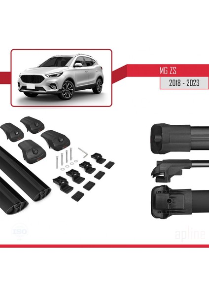 Mg Zs 2018 ve Sonrası ile Uyumlu Ace-1 Ara Atkı Tavan Barı Siyah indirimleri