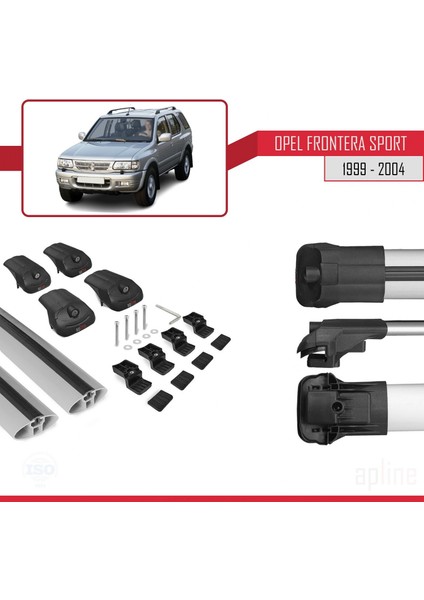 Opel Frontera Sport 1999-2004 Arası ile Uyumlu Ace-1 Ara Atkı Tavan Barı Gri indirimleri