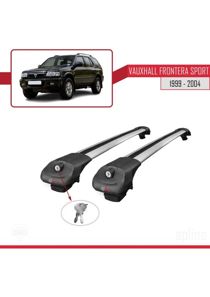 Vauxhall Frontera Sport 1999-2004 Arası ile Uyumlu Ace-1 Ara Atkı Tavan Barı Gri fırsatları