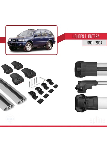 Holden Frontera 1999-2004 Arası ile Uyumlu Ace-1 Ara Atkı Tavan Barı Gri indirimleri