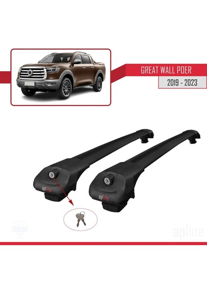 Great Wall Poer 2019 ve Sonrası ile Uyumlu Ace-1 Ara Atkı Tavan Barı Siyah fırsatları