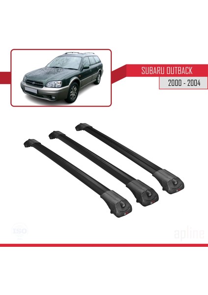Subaru Outback 2000-2004 Arası ile Uyumlu Ace-1 Ara Atkı Tavan Barı Siyah 3 Adet Bar modelleri