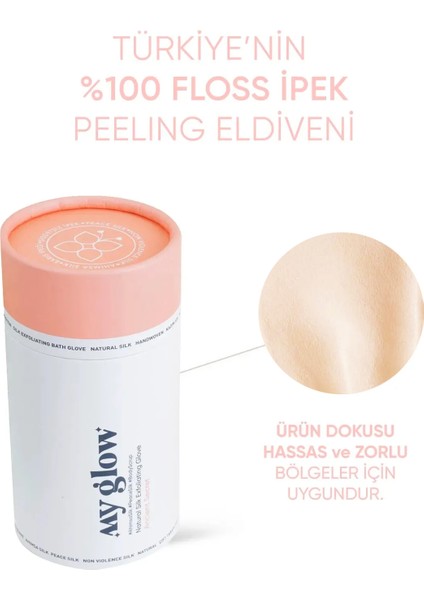 Yavruağzı %100 İpek Kese Duş Banyo Hamam Fin Hamamı Kesesi Peeling Eldiveni Tüm Ciltler