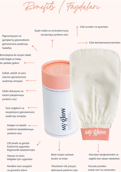 Yavruağzı %100 İpek Kese Duş Banyo Hamam Fin Hamamı Kesesi Peeling Eldiveni Tüm Ciltler