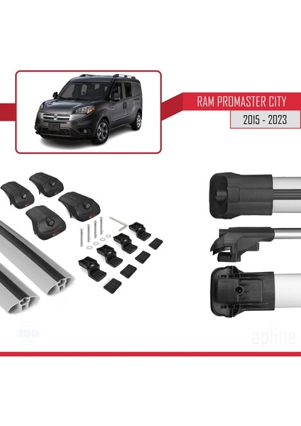 Ram Promaster City 2015 ve Sonrası ile Uyumlu Ace-1 Ara Atkı Tavan Barı Gri indirimleri