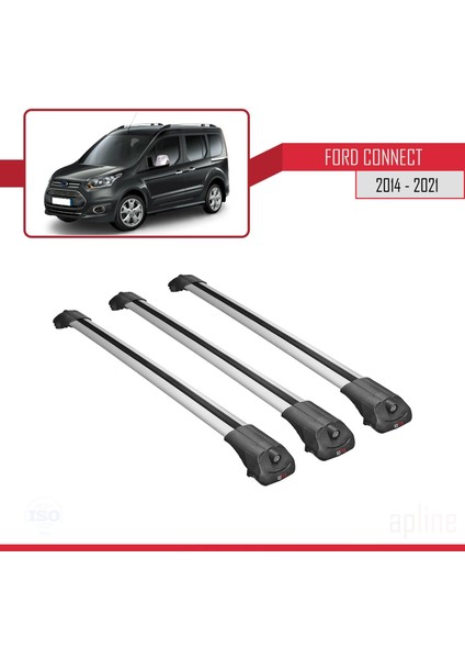 Ford Connect 2014-2021 Arası ile Uyumlu Ace-1 Ara Atkı Tavan Barı Gri 3 Adet Bar modelleri