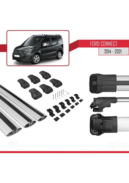 Ford Connect 2014-2021 Arası ile Uyumlu Ace-1 Ara Atkı Tavan Barı Gri 3 Adet Bar indirimleri