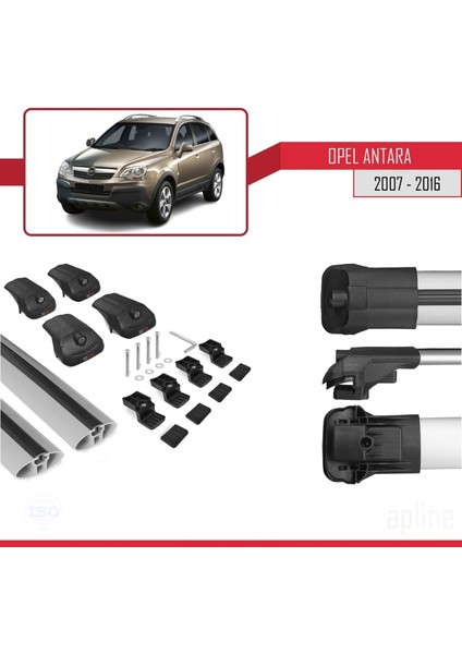 Opel Antara 2007-2016 Arası ile Uyumlu Ace-1 Ara Atkı Tavan Barı Gri indirimleri
