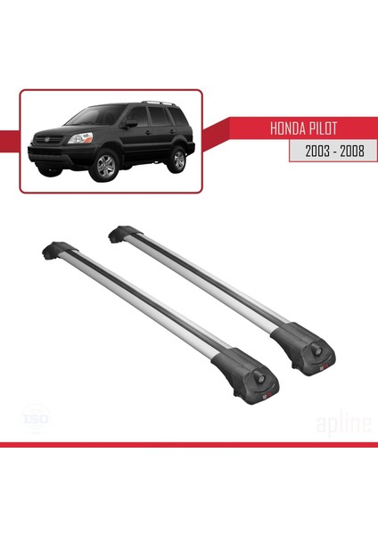 Honda Pilot 2003-2008 Arası ile Uyumlu Ace-1 Ara Atkı Tavan Barı Gri modelleri