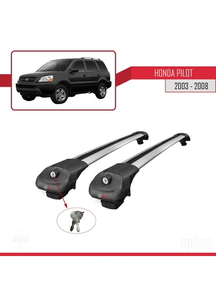 Honda Pilot 2003-2008 Arası ile Uyumlu Ace-1 Ara Atkı Tavan Barı Gri fırsatları