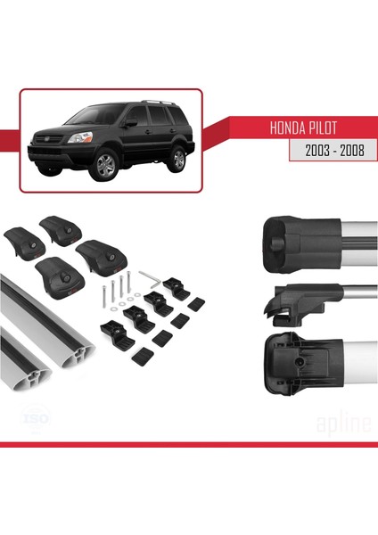 Honda Pilot 2003-2008 Arası ile Uyumlu Ace-1 Ara Atkı Tavan Barı Gri indirimleri
