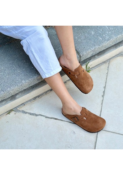 Oslo Süet Mantar Taban Anatomik Terlik modelleri