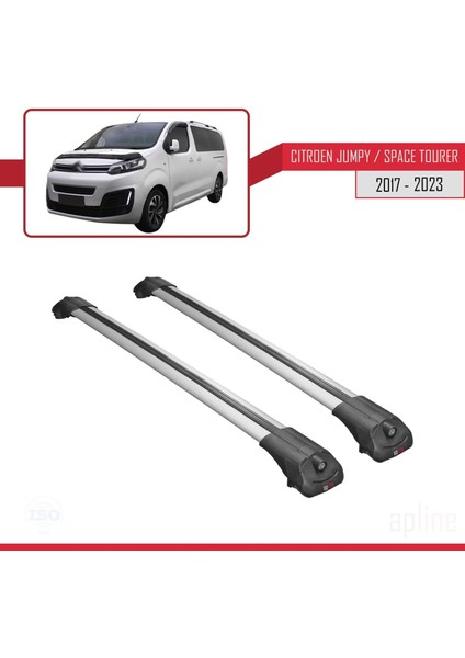 Citroen Jumpy - Space Tourer 2017 ve Sonrası ile Uyumlu Ace-1 Ara Atkı Tavan Barı Gri